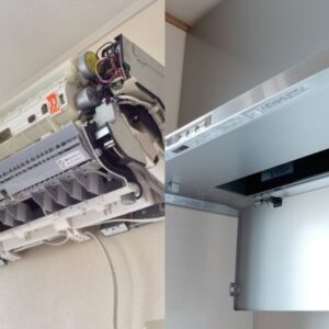 お掃除機能付きエアコン<br>レンジフード(換気扇)<br>　　　２点セット